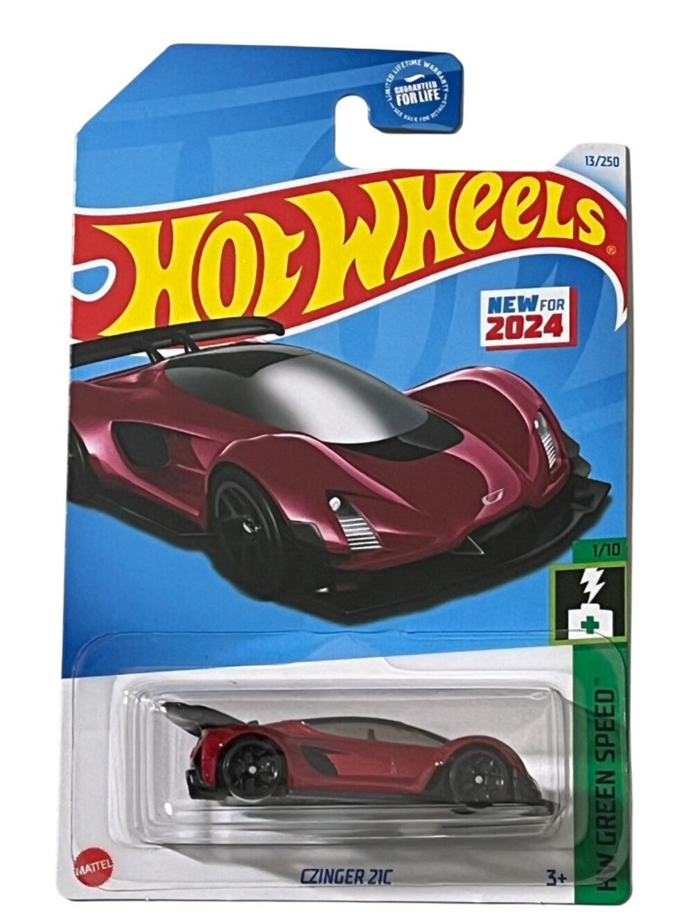Hot Wheels 2024 Czinger 21C Burgundy HW Green Speed 13/250 Diecast